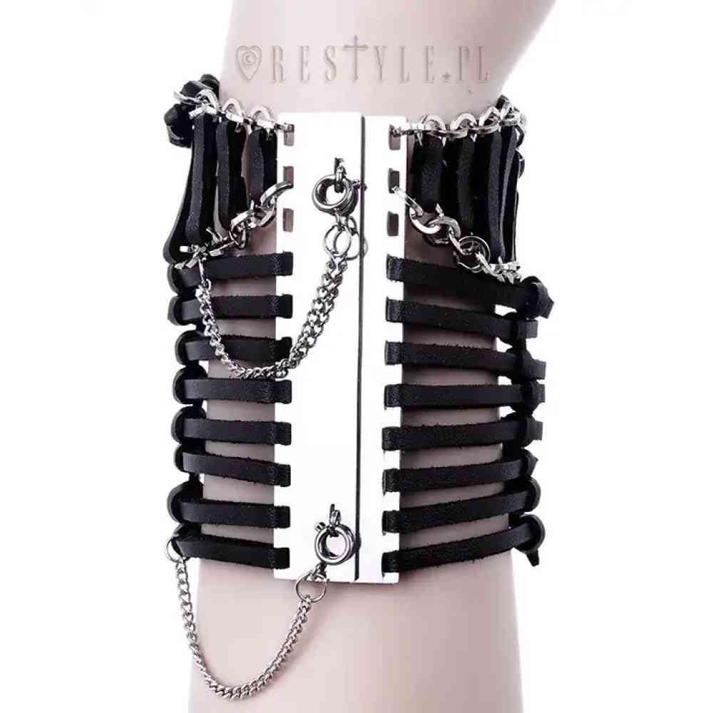 Restyle - Modern Goth String Armband - Zwart